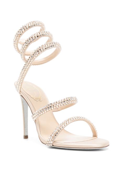 Sandali con strass cleo in beige Rene caovilla - donna RENE CAOVILLA | C12077105R001X728